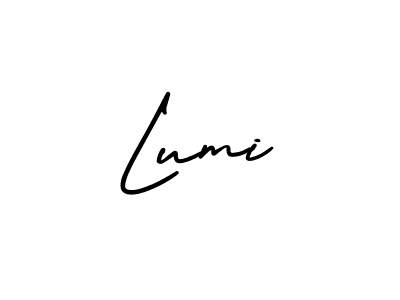 It looks lik you need a new signature style for name Lumi. Design unique handwritten (AmerikaSignatureDemo-Regular) signature with our free signature maker in just a few clicks. Lumi signature style 3 images and pictures png