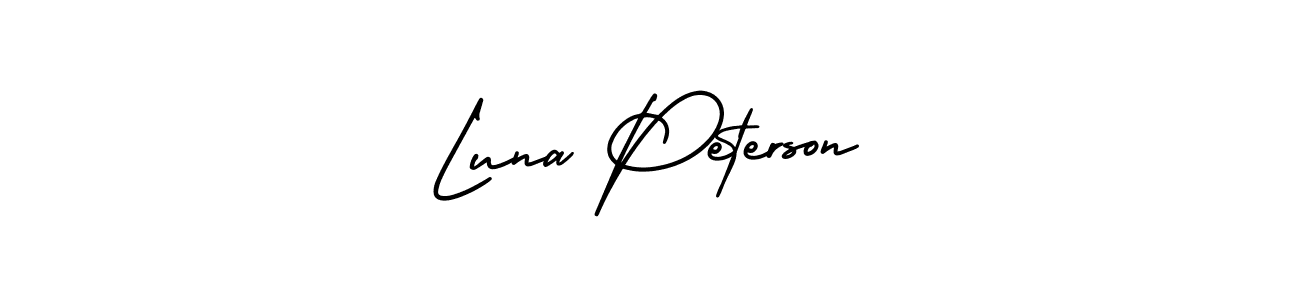 Similarly AmerikaSignatureDemo-Regular is the best handwritten signature design. Signature creator online .You can use it as an online autograph creator for name Luna Peterson. Luna Peterson signature style 3 images and pictures png