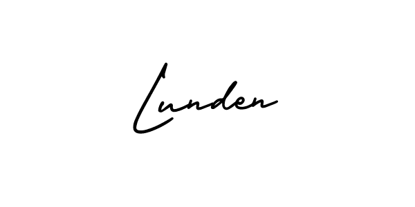 Use a signature maker to create a handwritten signature online. With this signature software, you can design (AmerikaSignatureDemo-Regular) your own signature for name Lunden. Lunden signature style 3 images and pictures png