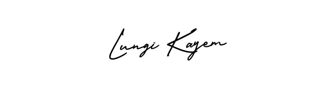 Create a beautiful signature design for name Lungi Kayem. With this signature (AmerikaSignatureDemo-Regular) fonts, you can make a handwritten signature for free. Lungi Kayem signature style 3 images and pictures png