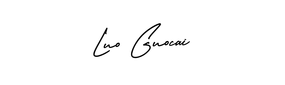 How to Draw Luo Guocai signature style? AmerikaSignatureDemo-Regular is a latest design signature styles for name Luo Guocai. Luo Guocai signature style 3 images and pictures png