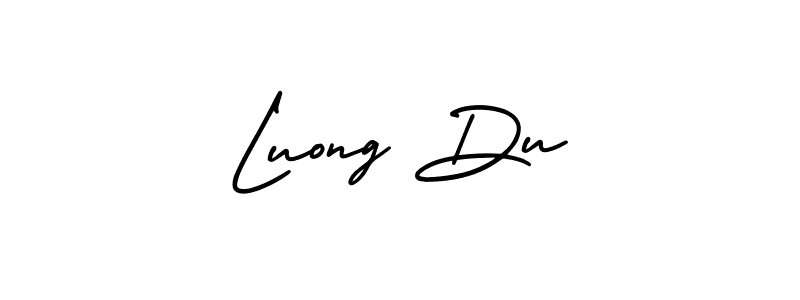 Luong Du stylish signature style. Best Handwritten Sign (AmerikaSignatureDemo-Regular) for my name. Handwritten Signature Collection Ideas for my name Luong Du. Luong Du signature style 3 images and pictures png