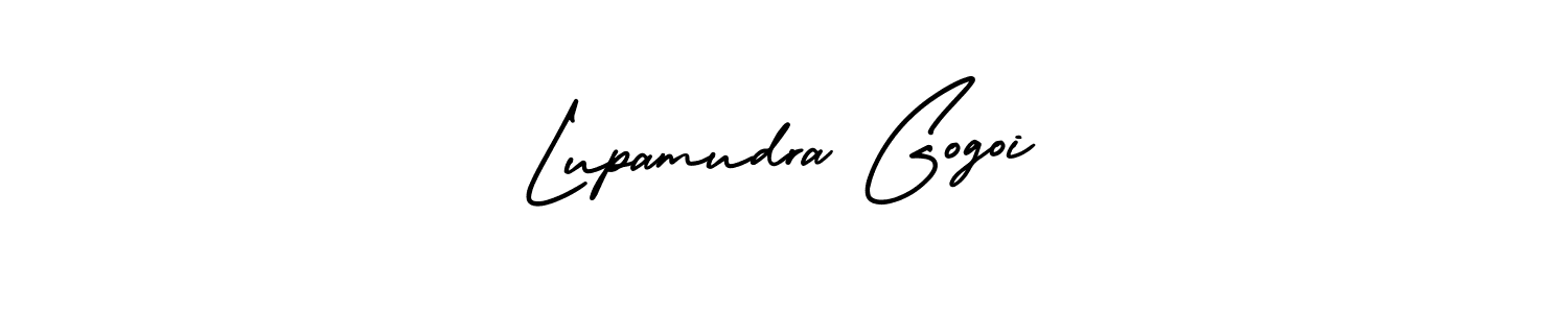 Create a beautiful signature design for name Lupamudra Gogoi. With this signature (AmerikaSignatureDemo-Regular) fonts, you can make a handwritten signature for free. Lupamudra Gogoi signature style 3 images and pictures png