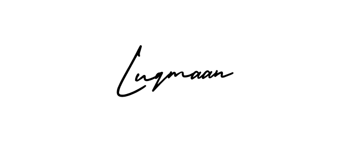 Make a beautiful signature design for name Luqmaan. With this signature (AmerikaSignatureDemo-Regular) style, you can create a handwritten signature for free. Luqmaan signature style 3 images and pictures png