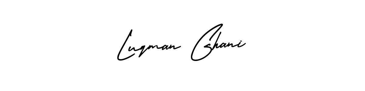 This is the best signature style for the Luqman Ghani name. Also you like these signature font (AmerikaSignatureDemo-Regular). Mix name signature. Luqman Ghani signature style 3 images and pictures png