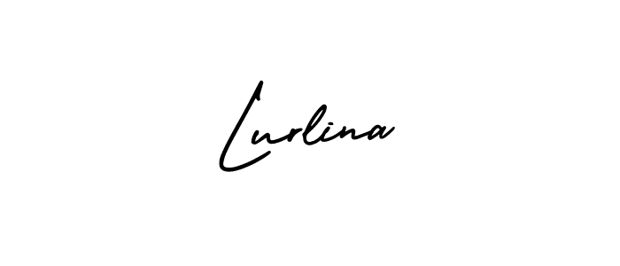 Lurlina stylish signature style. Best Handwritten Sign (AmerikaSignatureDemo-Regular) for my name. Handwritten Signature Collection Ideas for my name Lurlina. Lurlina signature style 3 images and pictures png