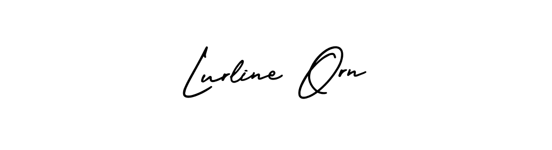 How to make Lurline Orn name signature. Use AmerikaSignatureDemo-Regular style for creating short signs online. This is the latest handwritten sign. Lurline Orn signature style 3 images and pictures png