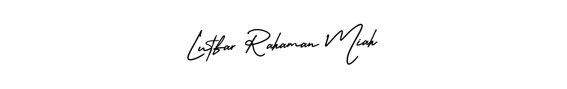 Use a signature maker to create a handwritten signature online. With this signature software, you can design (AmerikaSignatureDemo-Regular) your own signature for name Lutfar Rahaman Miah. Lutfar Rahaman Miah signature style 3 images and pictures png