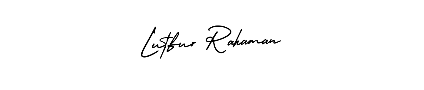 Create a beautiful signature design for name Lutfur Rahaman. With this signature (AmerikaSignatureDemo-Regular) fonts, you can make a handwritten signature for free. Lutfur Rahaman signature style 3 images and pictures png