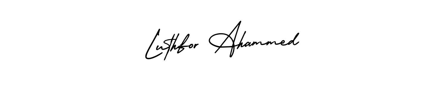 Here are the top 10 professional signature styles for the name Luthfor Ahammed. These are the best autograph styles you can use for your name. Luthfor Ahammed signature style 3 images and pictures png