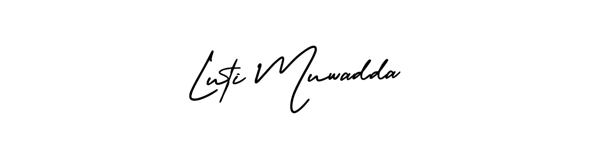 Check out images of Autograph of Luti Muwadda name. Actor Luti Muwadda Signature Style. AmerikaSignatureDemo-Regular is a professional sign style online. Luti Muwadda signature style 3 images and pictures png