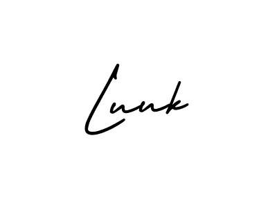 The best way (AmerikaSignatureDemo-Regular) to make a short signature is to pick only two or three words in your name. The name Luuk include a total of six letters. For converting this name. Luuk signature style 3 images and pictures png