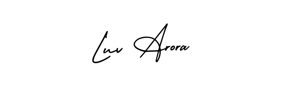 It looks lik you need a new signature style for name Luv Arora. Design unique handwritten (AmerikaSignatureDemo-Regular) signature with our free signature maker in just a few clicks. Luv Arora signature style 3 images and pictures png