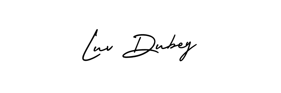 AmerikaSignatureDemo-Regular is a professional signature style that is perfect for those who want to add a touch of class to their signature. It is also a great choice for those who want to make their signature more unique. Get Luv Dubey name to fancy signature for free. Luv Dubey signature style 3 images and pictures png