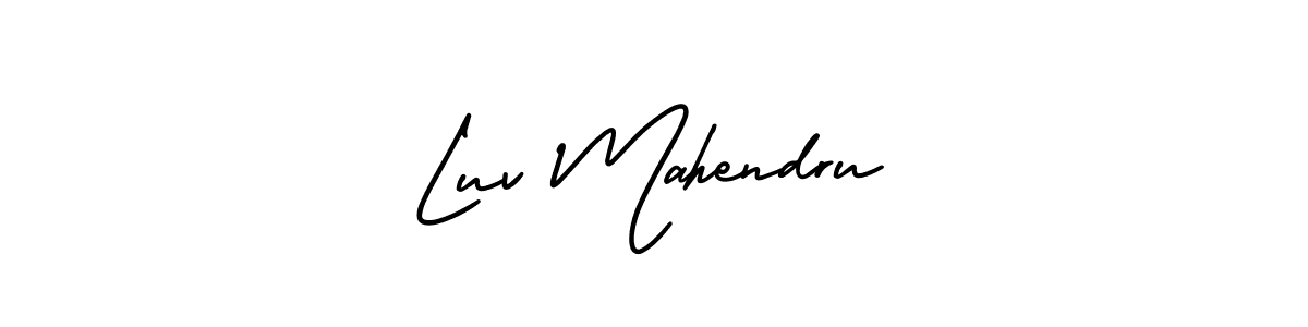 Luv Mahendru stylish signature style. Best Handwritten Sign (AmerikaSignatureDemo-Regular) for my name. Handwritten Signature Collection Ideas for my name Luv Mahendru. Luv Mahendru signature style 3 images and pictures png