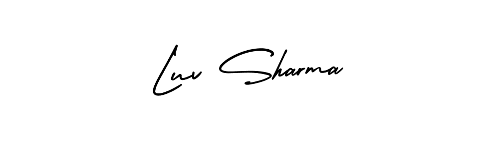 Similarly AmerikaSignatureDemo-Regular is the best handwritten signature design. Signature creator online .You can use it as an online autograph creator for name Luv Sharma. Luv Sharma signature style 3 images and pictures png