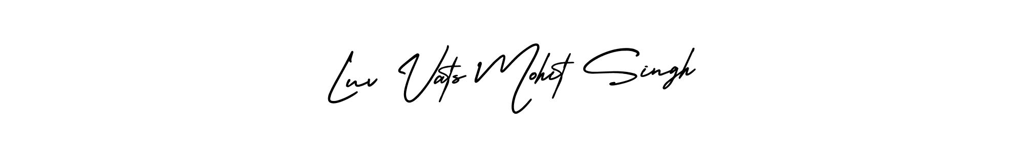 It looks lik you need a new signature style for name Luv Vats Mohit Singh. Design unique handwritten (AmerikaSignatureDemo-Regular) signature with our free signature maker in just a few clicks. Luv Vats Mohit Singh signature style 3 images and pictures png