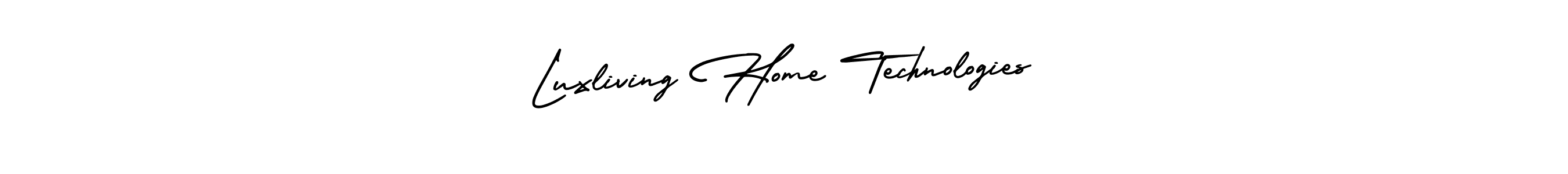 Similarly AmerikaSignatureDemo-Regular is the best handwritten signature design. Signature creator online .You can use it as an online autograph creator for name Luxliving Home Technologies. Luxliving Home Technologies signature style 3 images and pictures png