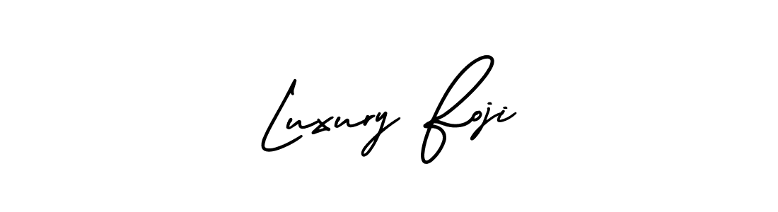 How to make Luxury Foji signature? AmerikaSignatureDemo-Regular is a professional autograph style. Create handwritten signature for Luxury Foji name. Luxury Foji signature style 3 images and pictures png