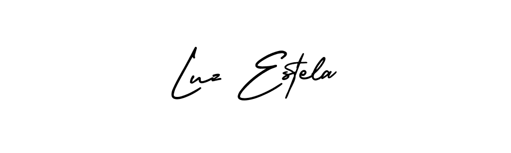 AmerikaSignatureDemo-Regular is a professional signature style that is perfect for those who want to add a touch of class to their signature. It is also a great choice for those who want to make their signature more unique. Get Luz Estela name to fancy signature for free. Luz Estela signature style 3 images and pictures png