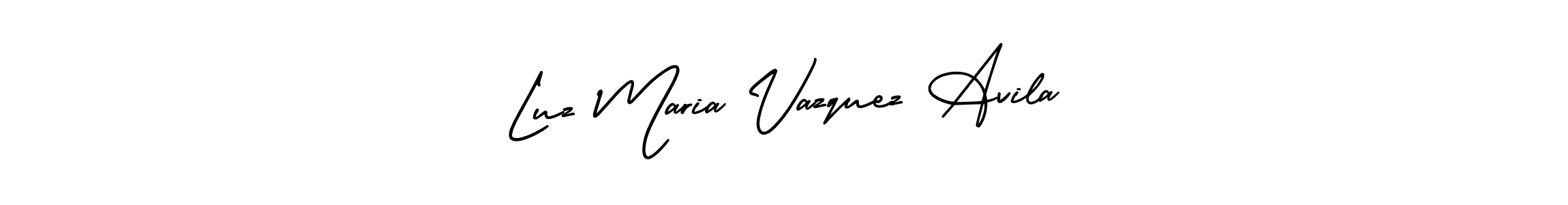 Best and Professional Signature Style for Luz Maria Vazquez Avila. AmerikaSignatureDemo-Regular Best Signature Style Collection. Luz Maria Vazquez Avila signature style 3 images and pictures png