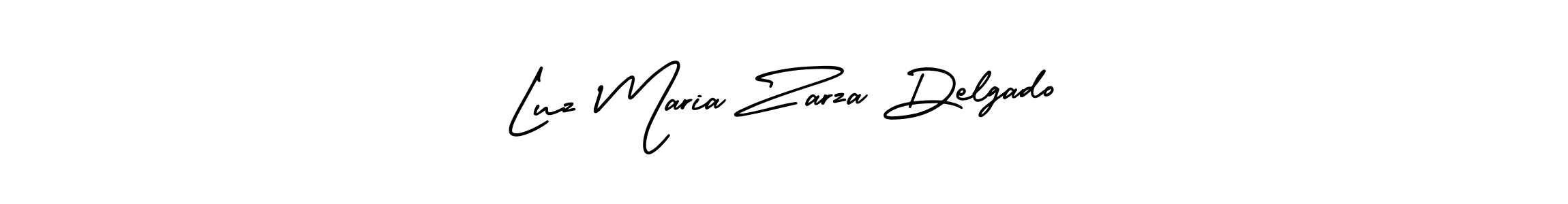 The best way (AmerikaSignatureDemo-Regular) to make a short signature is to pick only two or three words in your name. The name Luz Maria Zarza Delgado include a total of six letters. For converting this name. Luz Maria Zarza Delgado signature style 3 images and pictures png