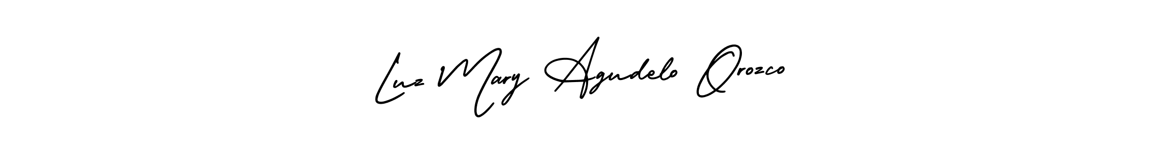 How to make Luz Mary Agudelo Orozco signature? AmerikaSignatureDemo-Regular is a professional autograph style. Create handwritten signature for Luz Mary Agudelo Orozco name. Luz Mary Agudelo Orozco signature style 3 images and pictures png