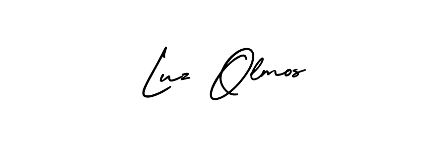How to Draw Luz Olmos signature style? AmerikaSignatureDemo-Regular is a latest design signature styles for name Luz Olmos. Luz Olmos signature style 3 images and pictures png