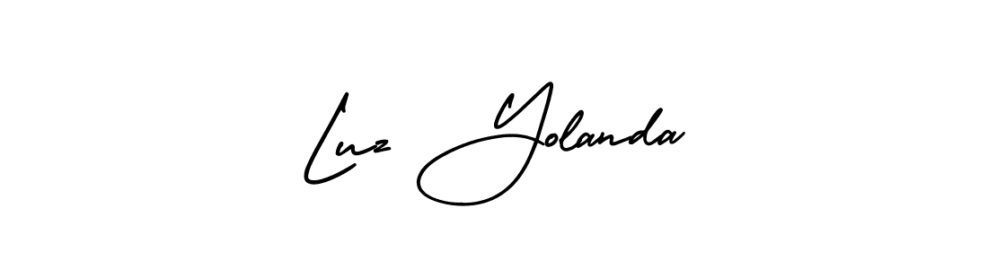 Best and Professional Signature Style for Luz Yolanda. AmerikaSignatureDemo-Regular Best Signature Style Collection. Luz Yolanda signature style 3 images and pictures png