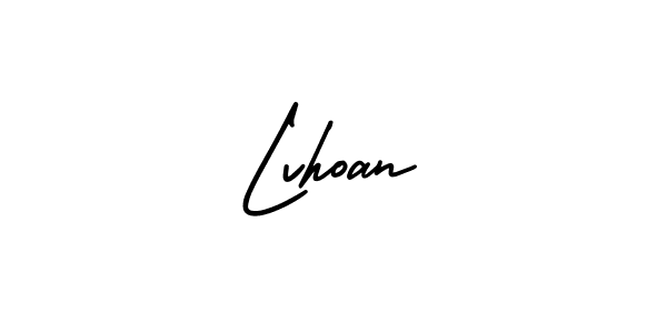 How to make Lvhoan signature? AmerikaSignatureDemo-Regular is a professional autograph style. Create handwritten signature for Lvhoan name. Lvhoan signature style 3 images and pictures png