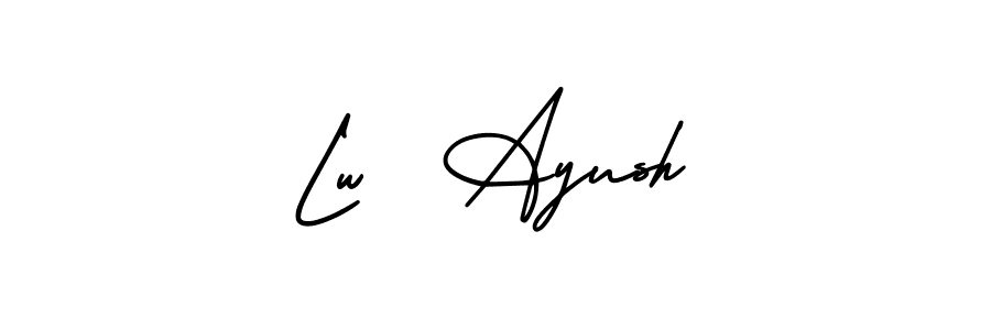 Make a beautiful signature design for name Lw  Ayush. Use this online signature maker to create a handwritten signature for free. Lw  Ayush signature style 3 images and pictures png