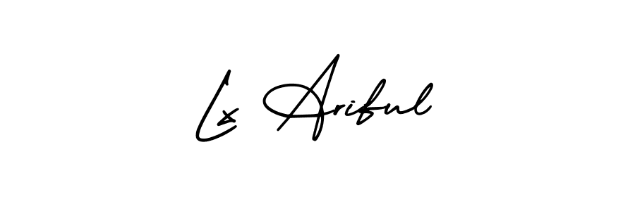 Check out images of Autograph of Lx Ariful name. Actor Lx Ariful Signature Style. AmerikaSignatureDemo-Regular is a professional sign style online. Lx Ariful signature style 3 images and pictures png