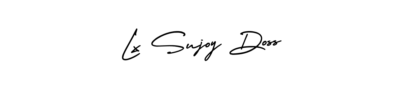 if you are searching for the best signature style for your name Lx Sujoy Doss. so please give up your signature search. here we have designed multiple signature styles  using AmerikaSignatureDemo-Regular. Lx Sujoy Doss signature style 3 images and pictures png