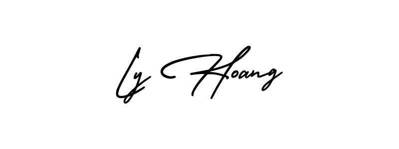 Also we have Ly Hoang name is the best signature style. Create professional handwritten signature collection using AmerikaSignatureDemo-Regular autograph style. Ly Hoang signature style 3 images and pictures png