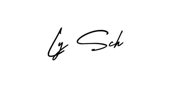 How to Draw Ly Sch signature style? AmerikaSignatureDemo-Regular is a latest design signature styles for name Ly Sch. Ly Sch signature style 3 images and pictures png