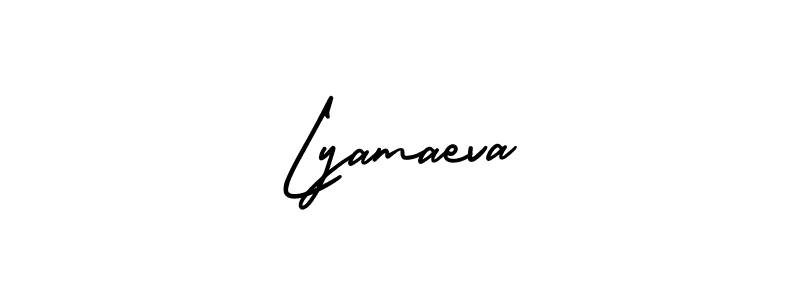 Make a short Lyamaeva signature style. Manage your documents anywhere anytime using AmerikaSignatureDemo-Regular. Create and add eSignatures, submit forms, share and send files easily. Lyamaeva signature style 3 images and pictures png