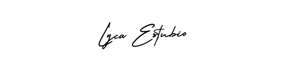 Use a signature maker to create a handwritten signature online. With this signature software, you can design (AmerikaSignatureDemo-Regular) your own signature for name Lyca Estubio. Lyca Estubio signature style 3 images and pictures png