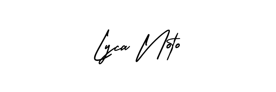 Make a beautiful signature design for name Lyca Noto. With this signature (AmerikaSignatureDemo-Regular) style, you can create a handwritten signature for free. Lyca Noto signature style 3 images and pictures png