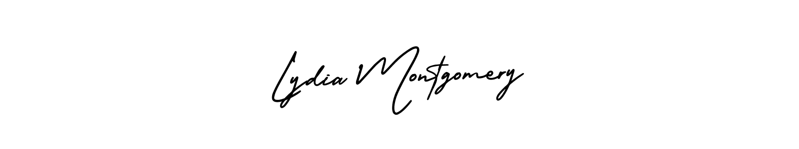 This is the best signature style for the Lydia Montgomery name. Also you like these signature font (AmerikaSignatureDemo-Regular). Mix name signature. Lydia Montgomery signature style 3 images and pictures png