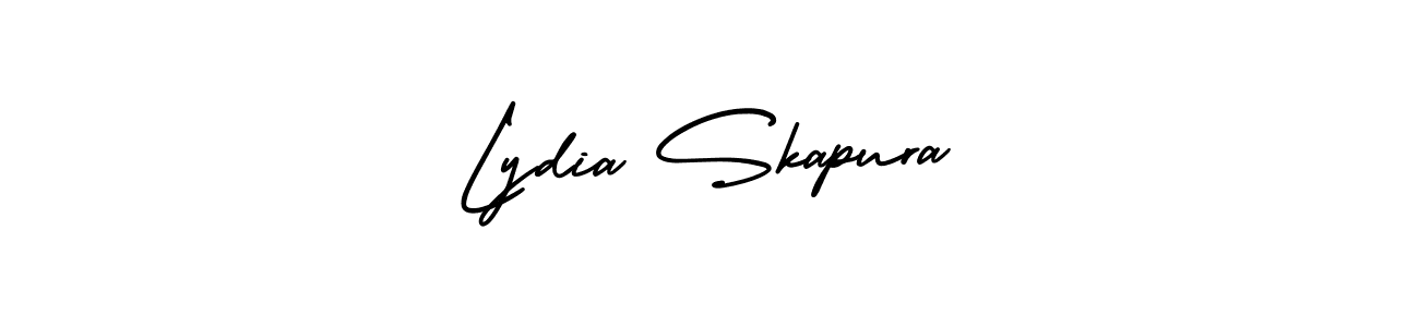 Lydia Skapura stylish signature style. Best Handwritten Sign (AmerikaSignatureDemo-Regular) for my name. Handwritten Signature Collection Ideas for my name Lydia Skapura. Lydia Skapura signature style 3 images and pictures png