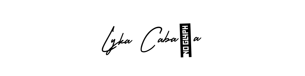 Create a beautiful signature design for name Lyka Cabaña. With this signature (AmerikaSignatureDemo-Regular) fonts, you can make a handwritten signature for free. Lyka Cabaña signature style 3 images and pictures png