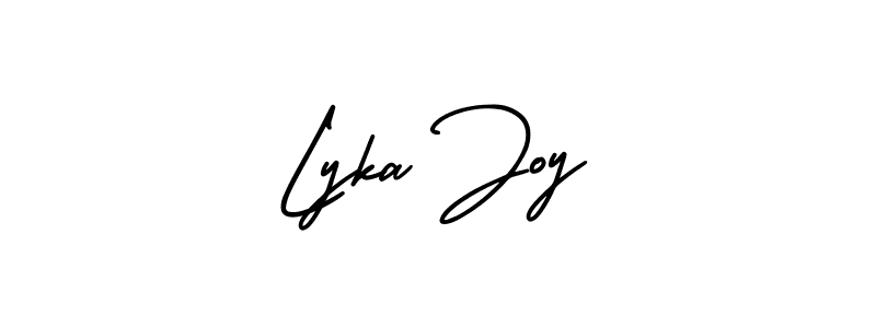 It looks lik you need a new signature style for name Lyka Joy. Design unique handwritten (AmerikaSignatureDemo-Regular) signature with our free signature maker in just a few clicks. Lyka Joy signature style 3 images and pictures png