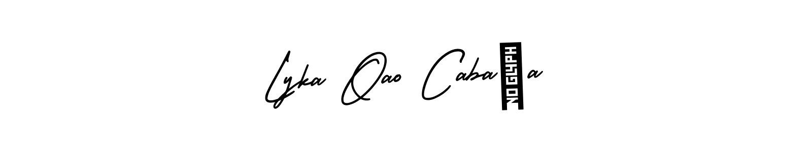 Best and Professional Signature Style for Lyka Oao Cabaña. AmerikaSignatureDemo-Regular Best Signature Style Collection. Lyka Oao Cabaña signature style 3 images and pictures png