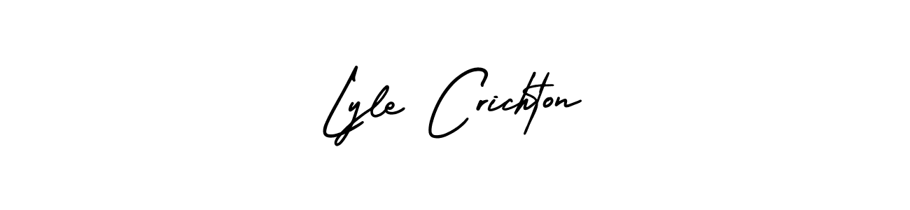 How to Draw Lyle Crichton signature style? AmerikaSignatureDemo-Regular is a latest design signature styles for name Lyle Crichton. Lyle Crichton signature style 3 images and pictures png