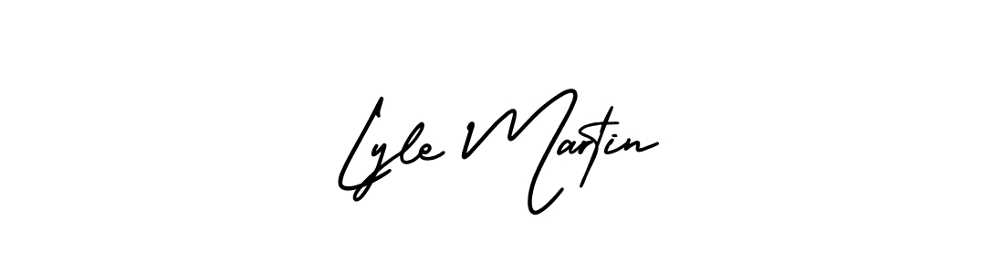 Use a signature maker to create a handwritten signature online. With this signature software, you can design (AmerikaSignatureDemo-Regular) your own signature for name Lyle Martin. Lyle Martin signature style 3 images and pictures png
