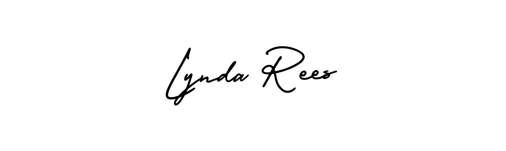 Make a beautiful signature design for name Lynda Rees. With this signature (AmerikaSignatureDemo-Regular) style, you can create a handwritten signature for free. Lynda Rees signature style 3 images and pictures png