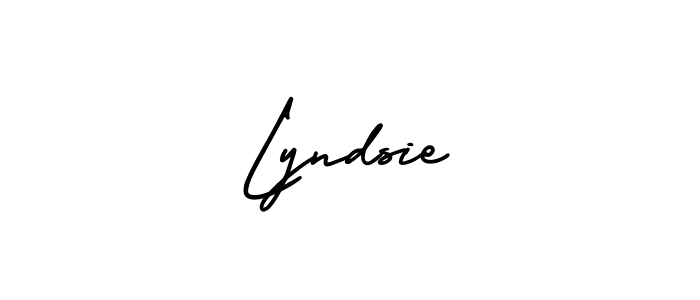 Make a beautiful signature design for name Lyndsie. With this signature (AmerikaSignatureDemo-Regular) style, you can create a handwritten signature for free. Lyndsie signature style 3 images and pictures png