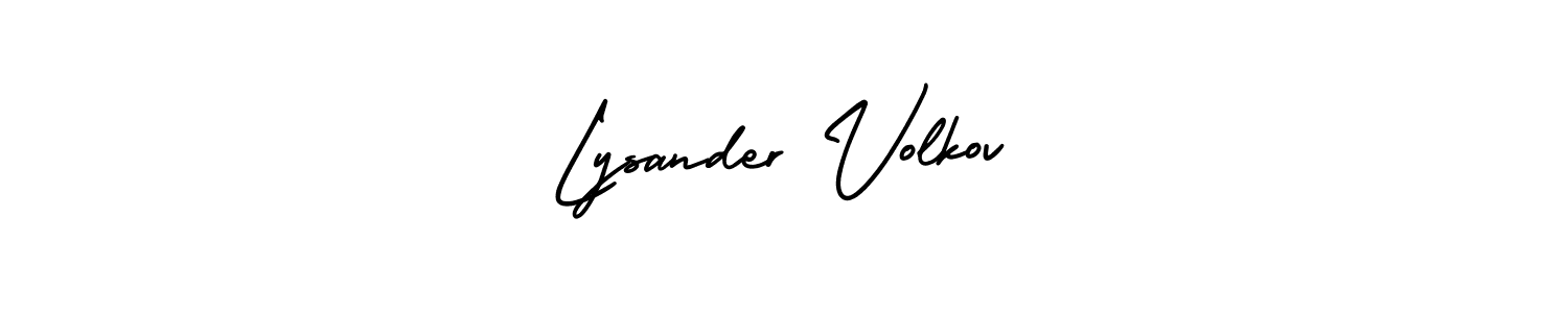 Also we have Lysander Volkov name is the best signature style. Create professional handwritten signature collection using AmerikaSignatureDemo-Regular autograph style. Lysander Volkov signature style 3 images and pictures png