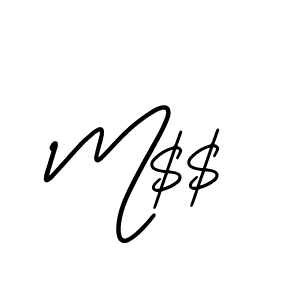 The best way (AmerikaSignatureDemo-Regular) to make a short signature is to pick only two or three words in your name. The name M$$ include a total of six letters. For converting this name. M$$ signature style 3 images and pictures png