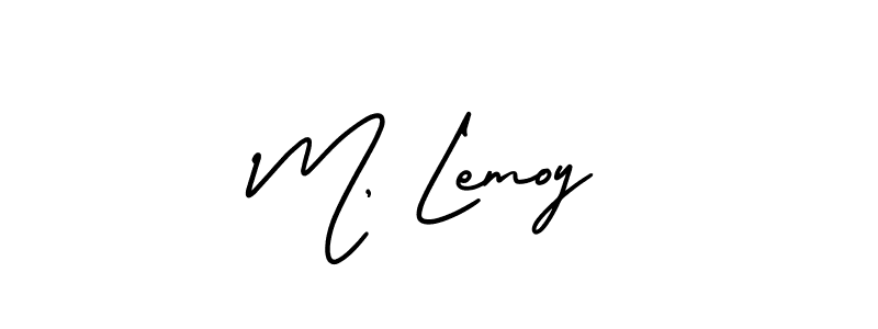 Once you've used our free online signature maker to create your best signature AmerikaSignatureDemo-Regular style, it's time to enjoy all of the benefits that M, Lemoy name signing documents. M, Lemoy signature style 3 images and pictures png